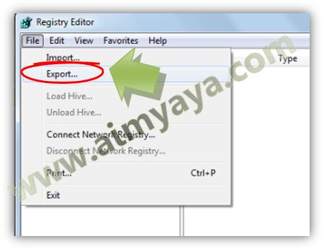 Kita sering melaksanakan perubahan pada registry windows baik secara eksklusif maupun tidak la Cara Backup Registry Windows