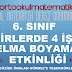 6. SINIF MATEMATİK KESİRLERDE 4 İŞLEM ELMA BOYAMA ETKİNLİĞİ