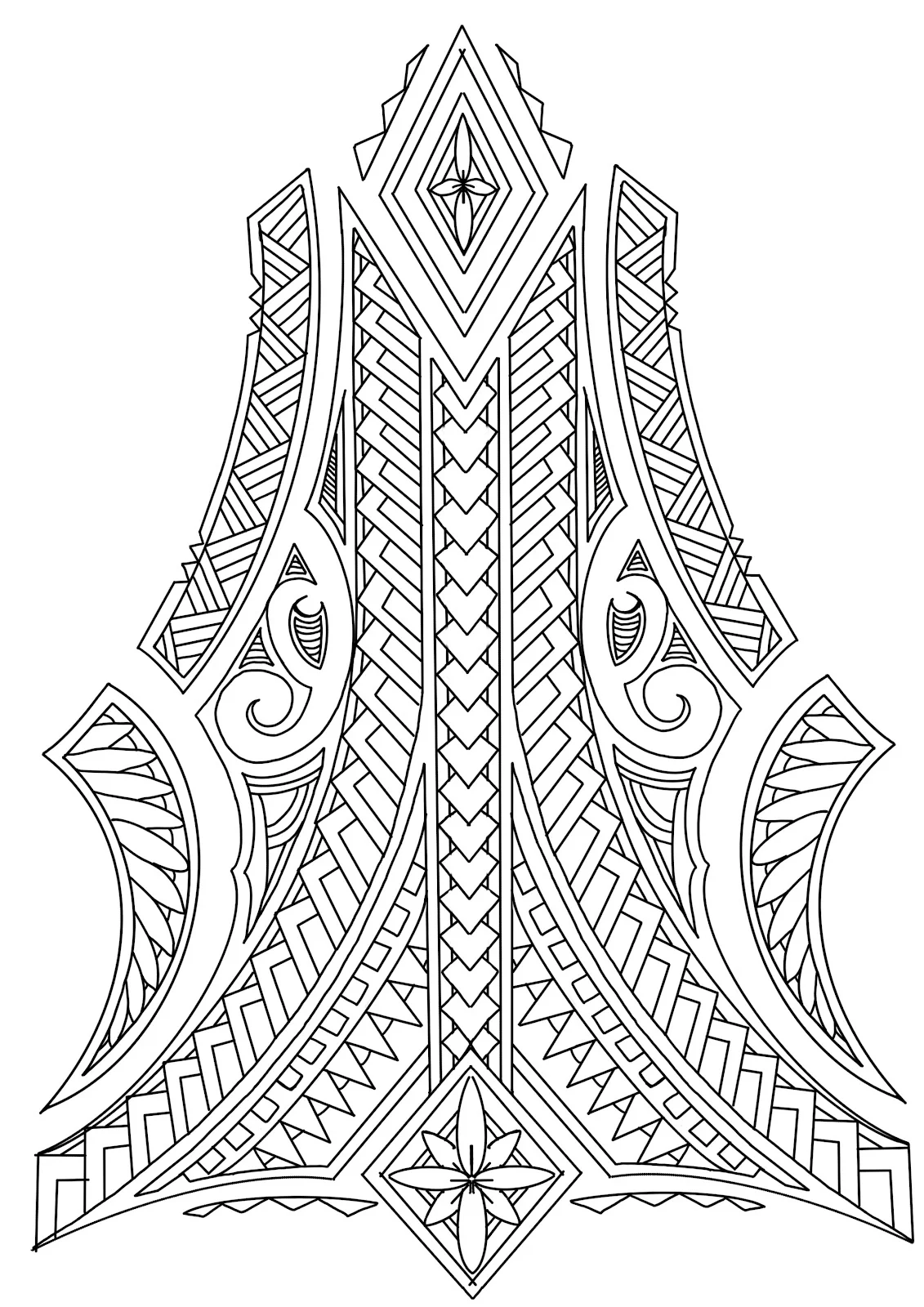 Plantilla para tatuajes tribal