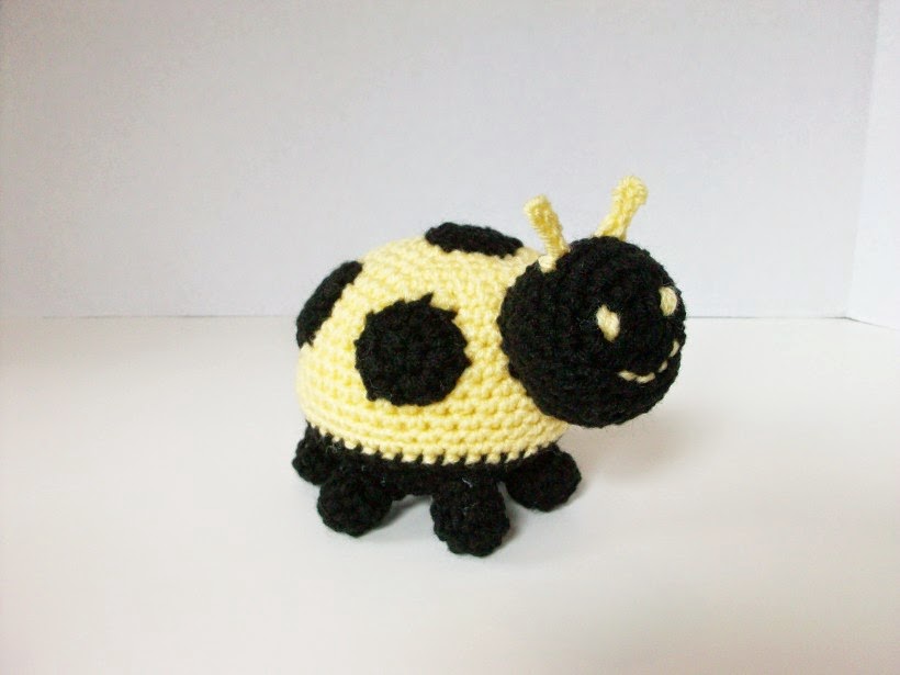 yellow lady bug plushie