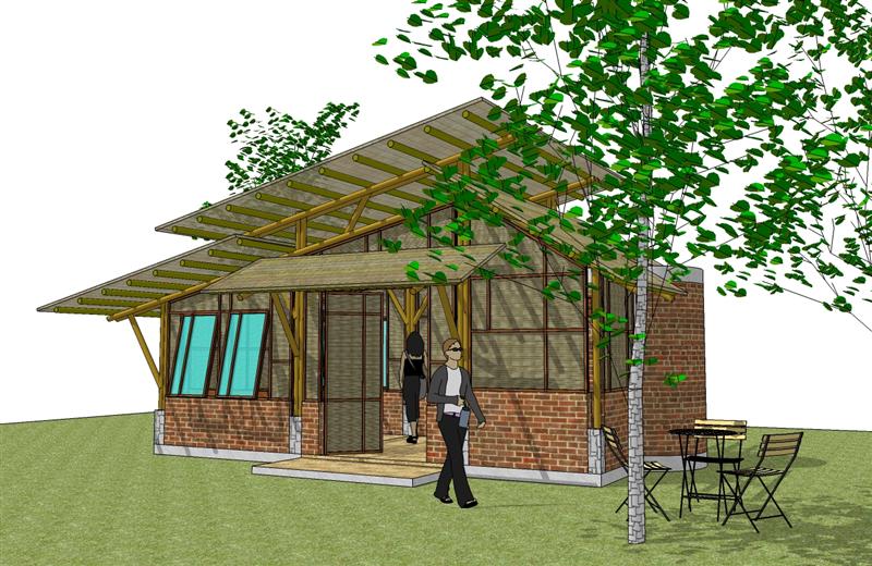  Desain Rumah Bambu Terbaru  2012