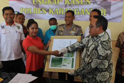 Bank Indonesia Memberi Penghargaan Atas Pelaporan Uang Palsu.