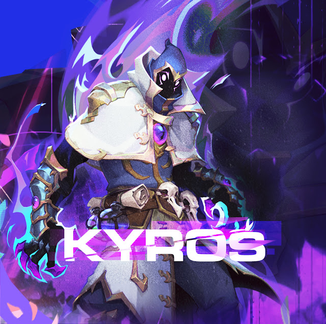 Marketing art for Wayfinder character Kyros by Joe Madureira