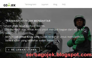 Daftar GoJek Online terbaru 2017