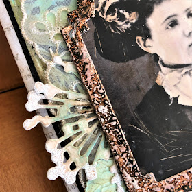 Frilly and Funkie https://frillyandfunkie.blogspot.com/2019/04/saturday-showcase-seth-apters-baked.html Spring Card Tutorial with Tim Holtz 3D Embossing Seth Apter Baked Velvet by Sara Emily Barker 9