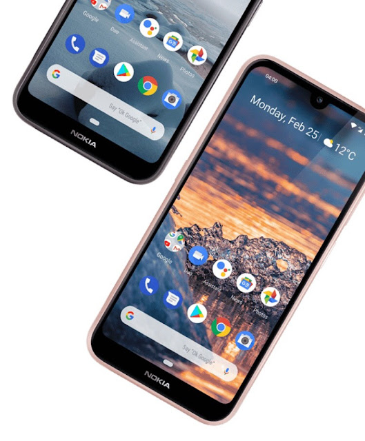 nokia 4.2 dengan tombol google assistant 