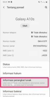 Kode cek versi Android Android versi 9