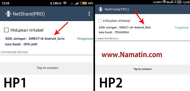 cara berbagi wifi sesama android