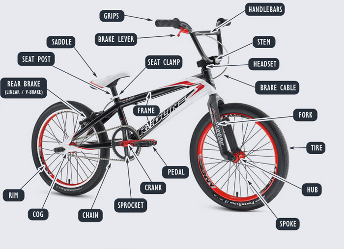 mountain bike parts diagram