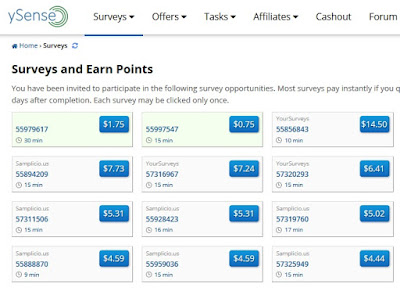 Ganar dinero en ySense con encuestas