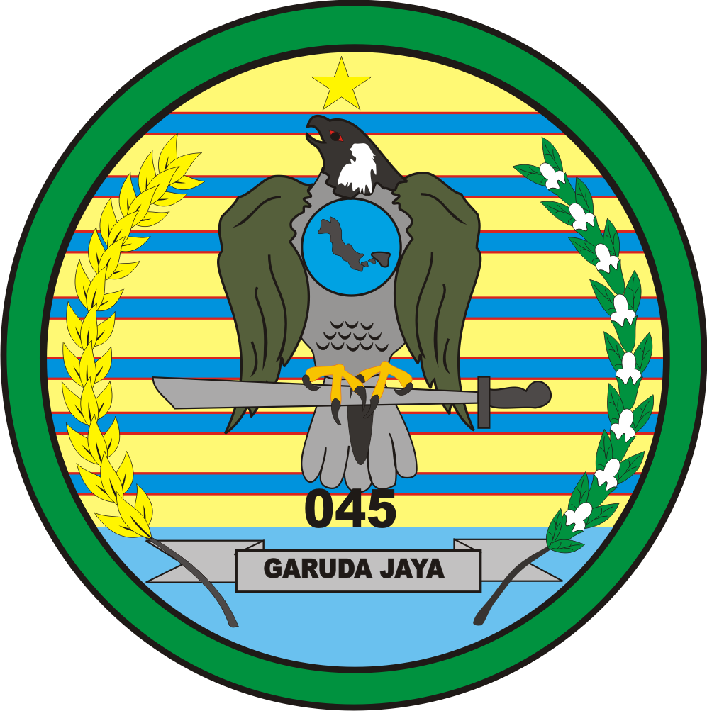  Logo  Korem 045 Garuda Jaya Kumpulan  Logo  Indonesia