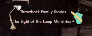 Vintage blur back Round Words Throwback Family Stories by The Light of The Lamp Ministries