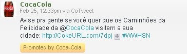 tweet patrocinado coca cola