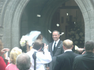 the bride and groom at adare manor