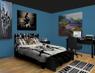 Unique Motocross Bedroom Decor