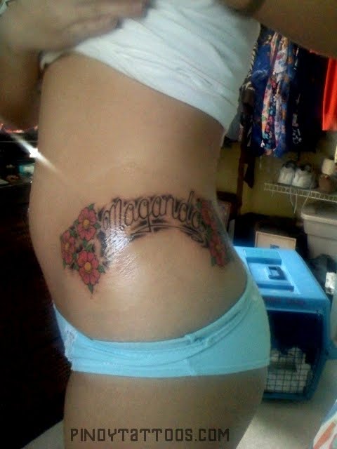 girl hip tattoos. Hip Tattoos for girls - Flower