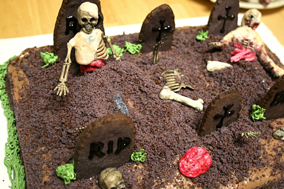 Simple Zombie Cakes Note: this cake is pretty time