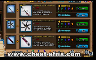 Cheat Weapon Blacksmith House Ninja Saga