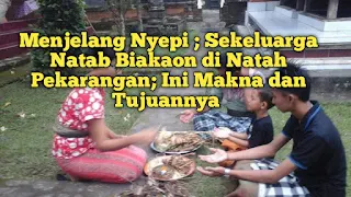 Banyak yang Lupa Menjelang Nyepi, Natab Biakaon: Manka, Cara dan Waktu Mebiakaonan