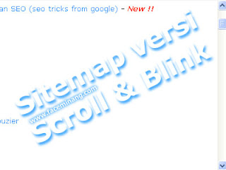 Membuat Sitemap versi Scroll & Blink