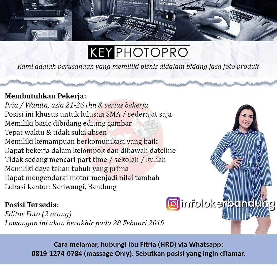 Lowongan Kerja Key Photopro Bandung Februari 2019