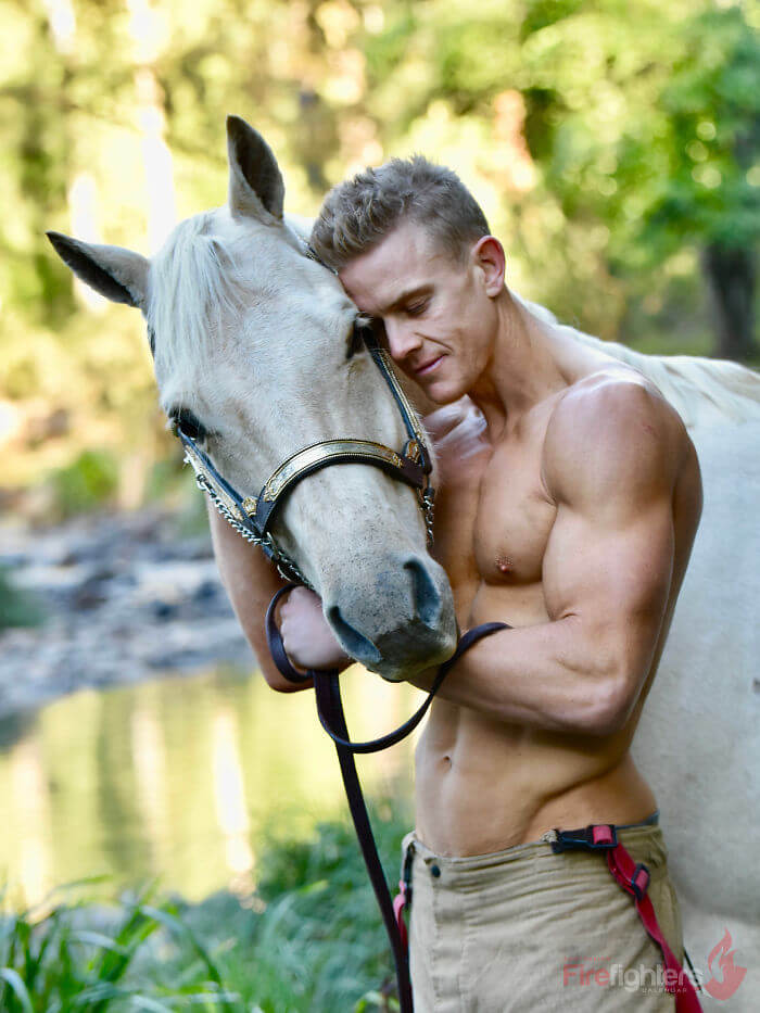 Firefighters Pose With Adorable Animals For 2019 Charity Calendar And The Pictures Are Hot!