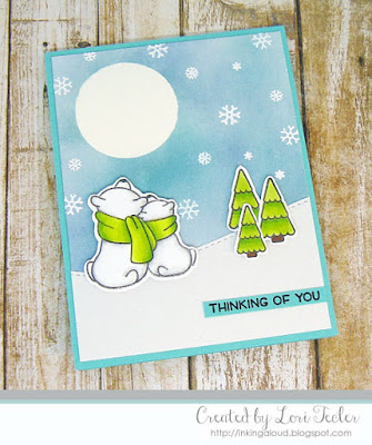 Thinking of You card-designed by Lori Tecler/Inking Aloud-stamps from Lawn Fawn