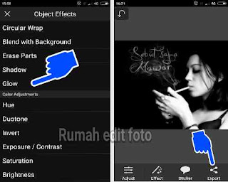  rasanya sudah usang banget nih tak memperlihatkan  Cara Edit Foto Membuat Tulisan di Asap Rokok