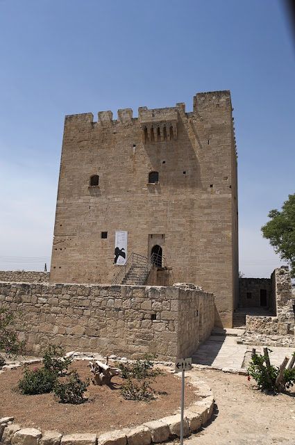 Outside view of the castle in Kolossi, Cyprus. 