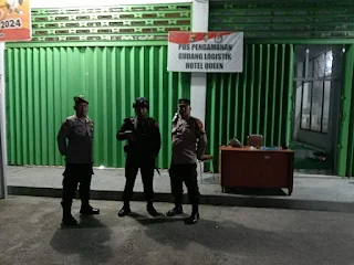 Polres Loteng Tingkatkan Keamanan Gudang Logistik Pemilu 2024 Kabupaten Lombok Tengah