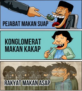 Meme Terbaru Sindiran Kabut Asap Riau