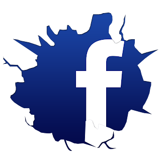 Cracked Facebook Logo