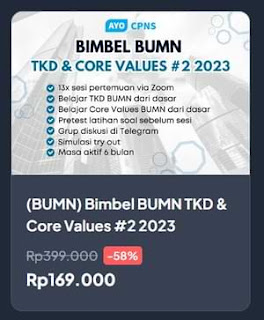 harga paket bimbel bumn di ayo bumn