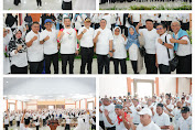 Kemenag Kabupaten Kota di Sumut Ikuti Launching Senam Haji bersama calon jamaah haji