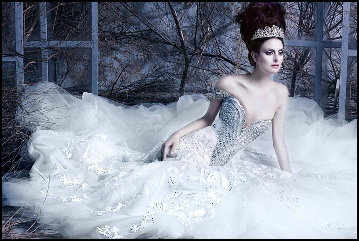 purple dresses for weddings Luxury Winter Wedding Dress Idea With Silver 