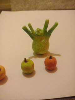 fennel and apples polymer clay