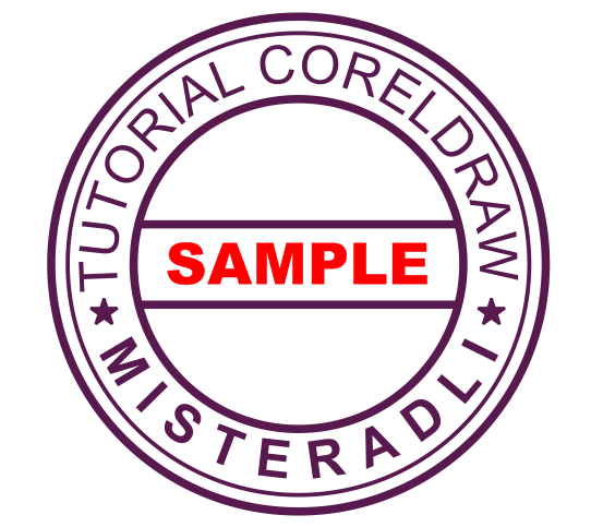 Cara Mudah Membuat Stempel Bulat Dengan CorelDRAW Multi 