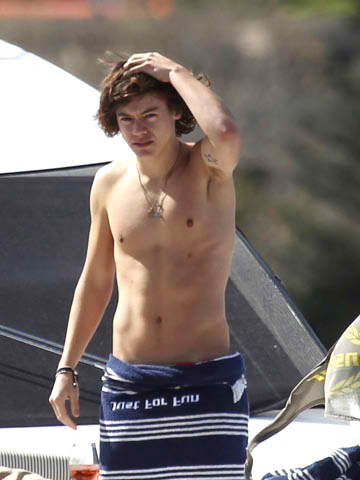 Harry Styles Shirtless