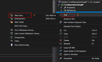 CRUD Operation In Windows Form App Using The Entity Framework