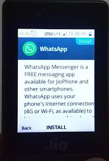 WhatsApp application in Jio Phone