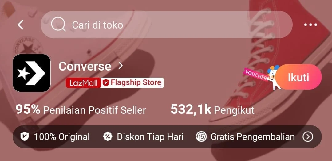 Rekomendasi Toko Sepatu Original di Lazada, Bagus & Terpercaya