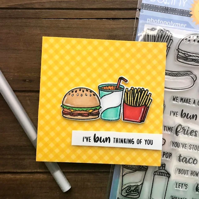 Sunny Studio Stamps: Fast Food Fun Customer Card by Ashley Harris