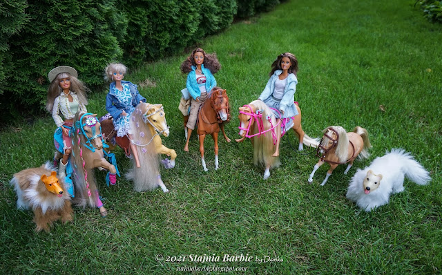 Lalki, konie i psy Barbie