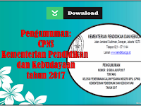 Informasi Seleksi Penerimaan CPNS Kementerian Pendidikan dan Kebudayaan 2017