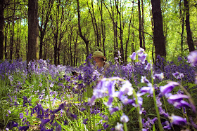 Ralphy and I in Bluebells - by A Handmade Cottage