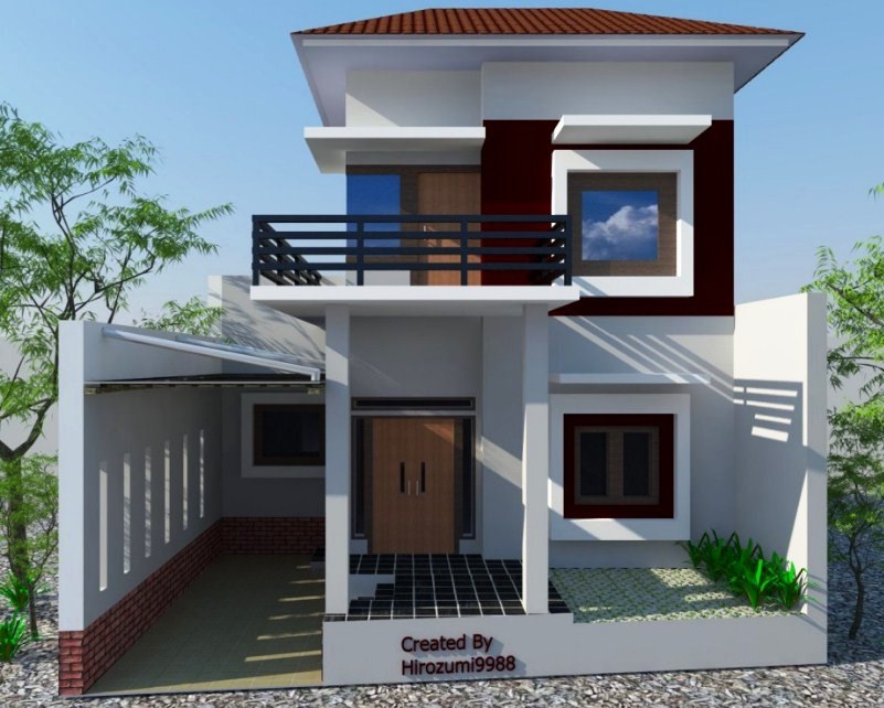 70 desain  rumah  type  45  minimalis  1 lantai  2  lantai  