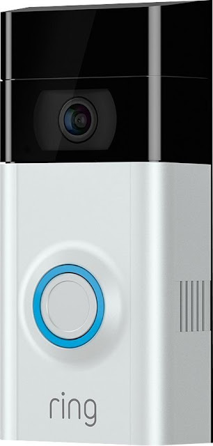 Close up of the Ring Video doorbell available @BestBuy #ad 