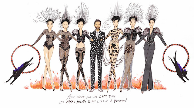 Kitty N. Wong / Marc Jacobs Louis Vuitton showgirls fashion comic