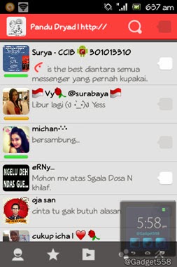 Aplikasi chatting di Android