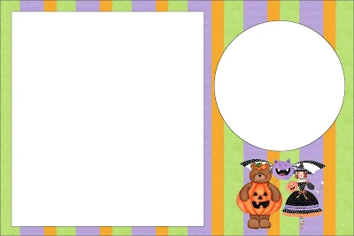 Disfrazados para Halloween: tarjetas para imprimir gratis. 